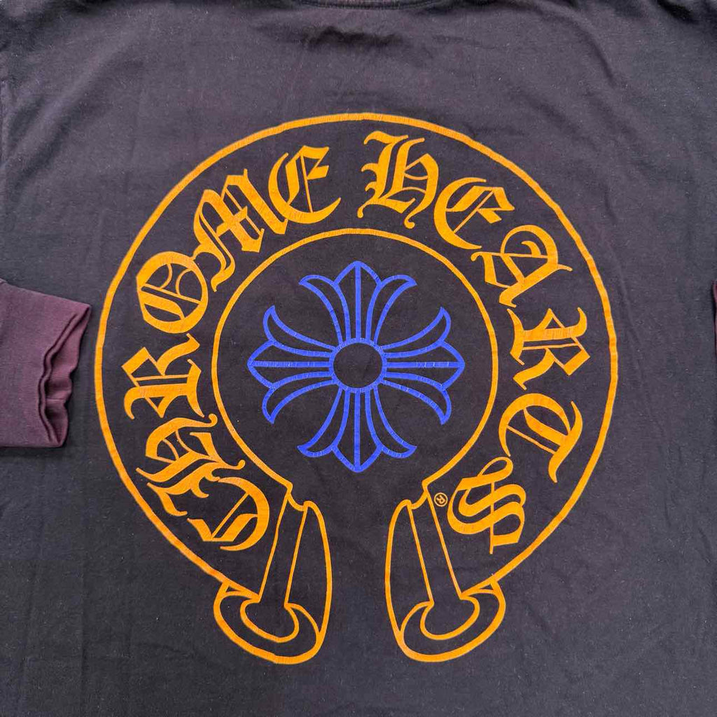 Chrome Hearts Long Sleeve "HORSESHOE STAFF" Black Used Size XL