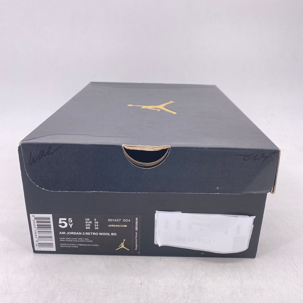 Air Jordan (GS) 3 Retro "Wool" 2016 New Size 5.5Y
