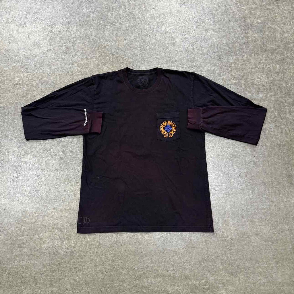 Chrome Hearts Long Sleeve "HORSESHOE STAFF" Black Used Size XL