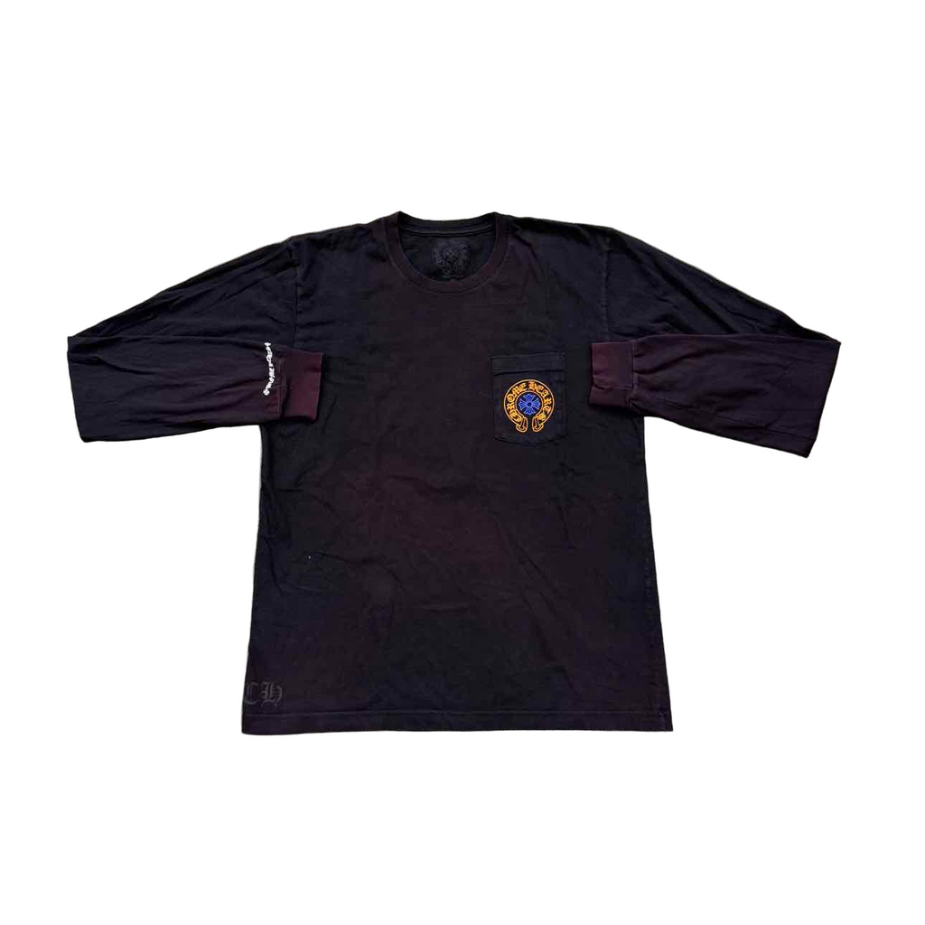 Chrome Hearts Long Sleeve "HORSESHOE STAFF" Black Used Size XL