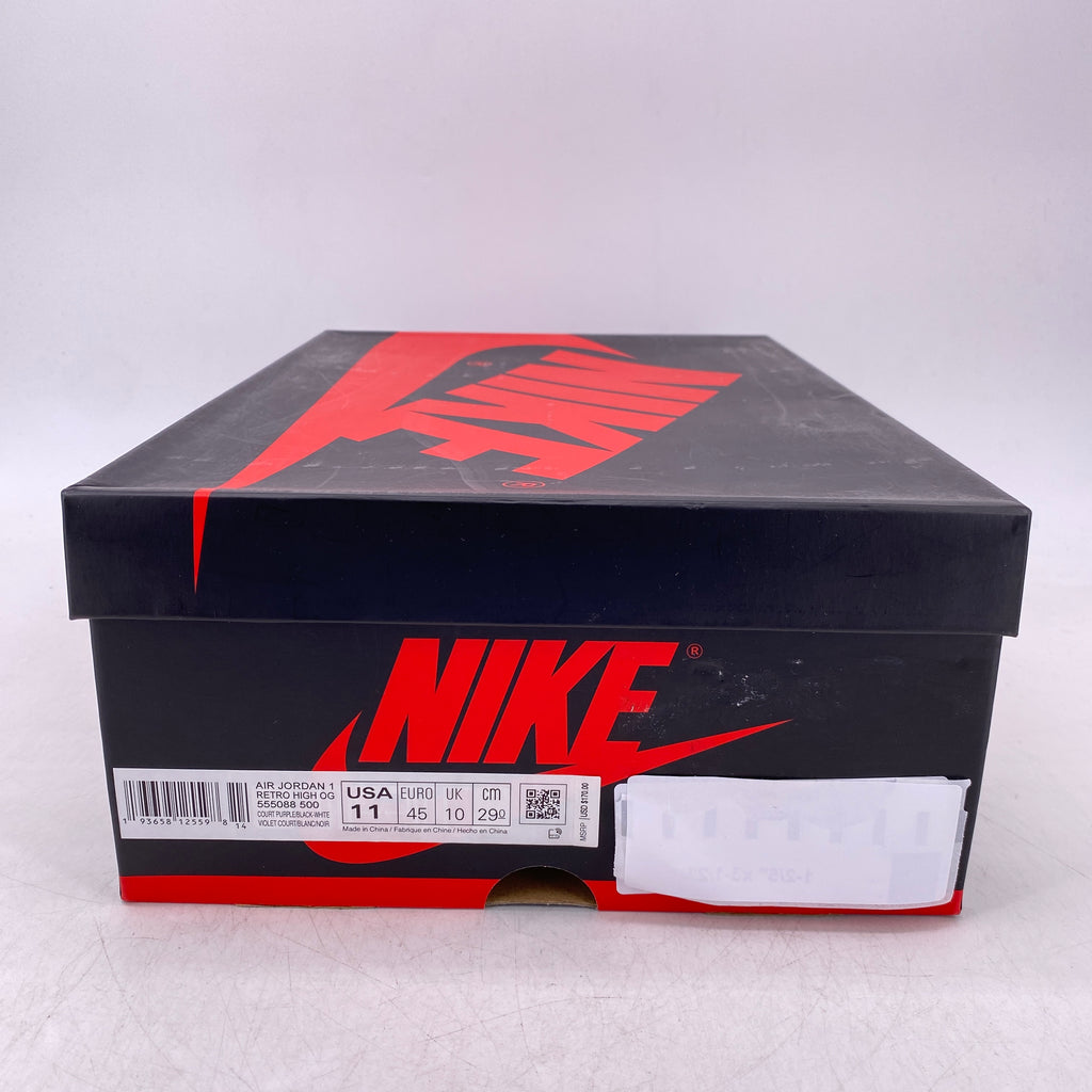Air Jordan 1 Retro High OG "Court Purple 2.0" 2020 Used Size 11