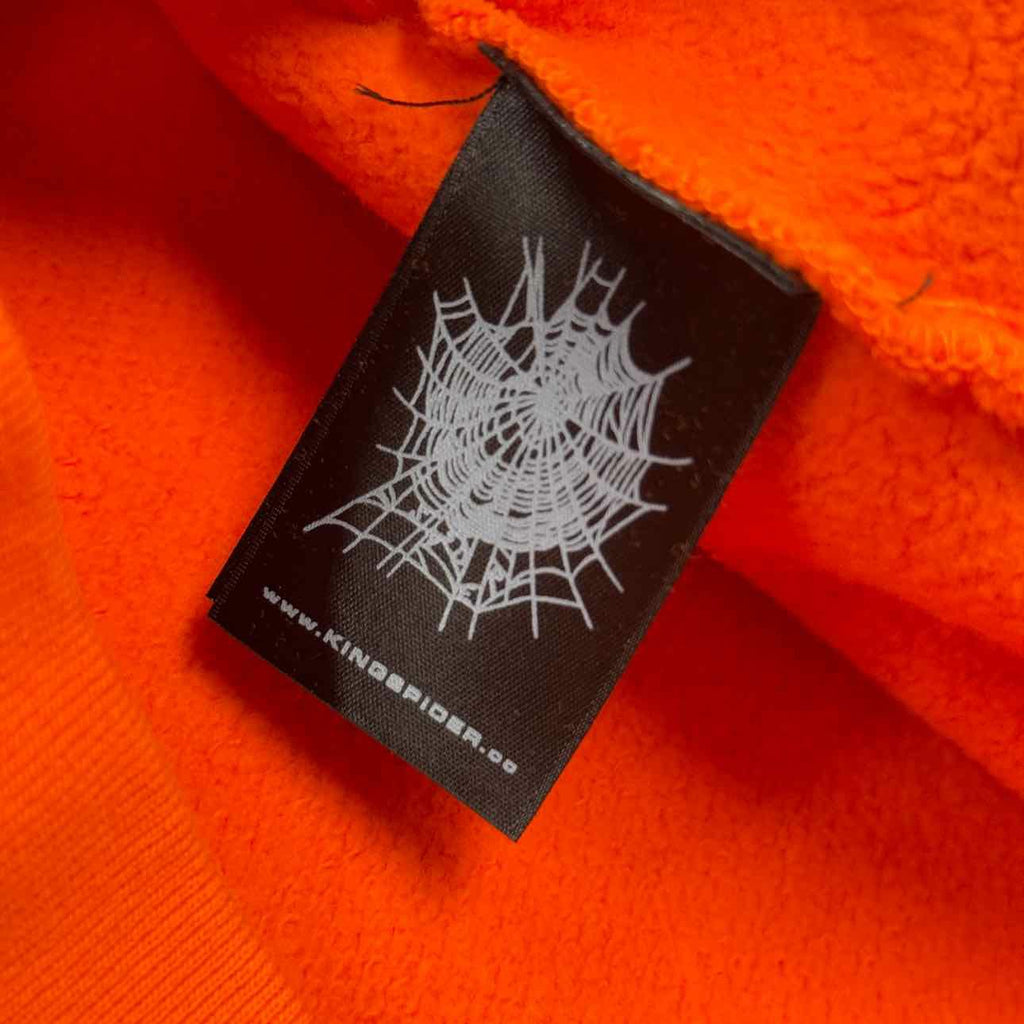 Sp5der Hoodie "LEGACY" Orange New Size L