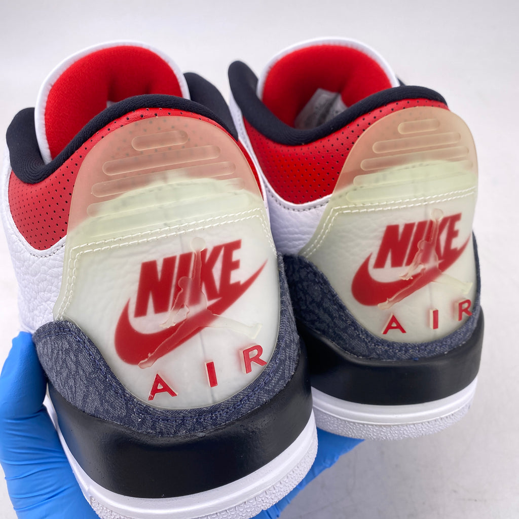 Air Jordan 3 Retro "Fire Red Denim" 2020 New Size 13