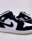 Air Jordan (GS) 1 Mid "White Black Teal" 2019 New Size 5.5Y
