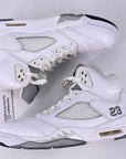 Air Jordan 5 Retro "Metallic White" 2015 Used Size 11