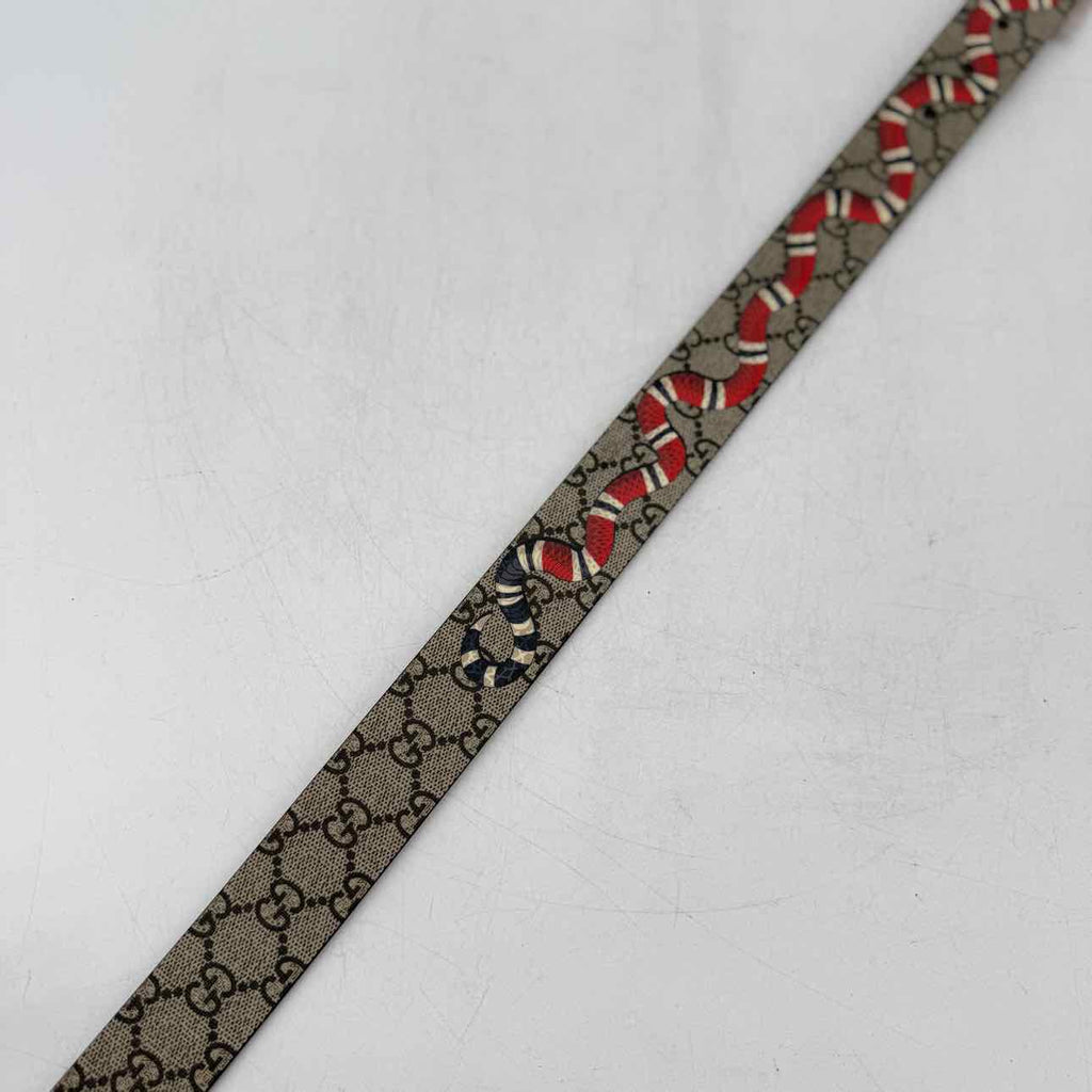 Gucci Belt "SNAKE" New Beige Size 75