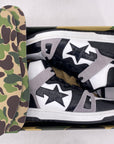 Bape Court Sta High "Black White" Used Size 9