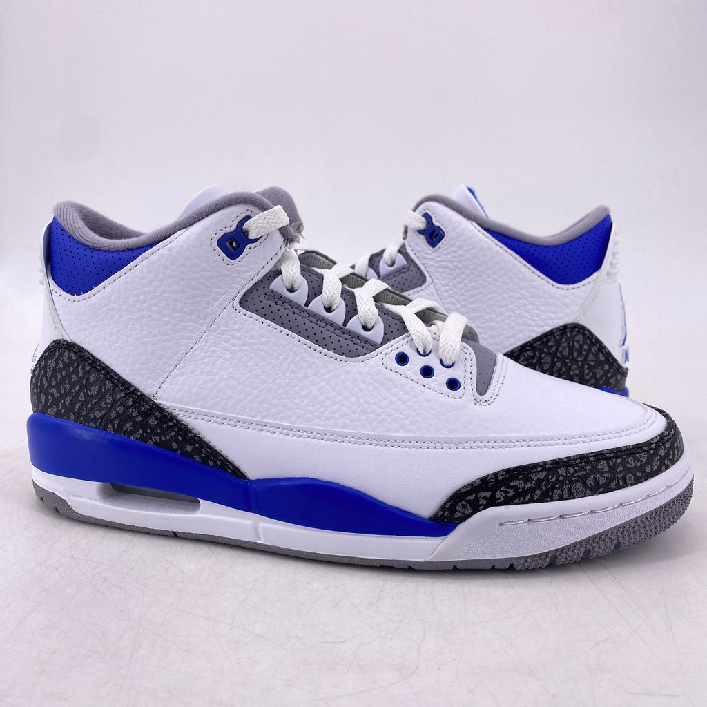 Air Jordan 3 Retro "Racer Blue" 2021 New Size 9.5