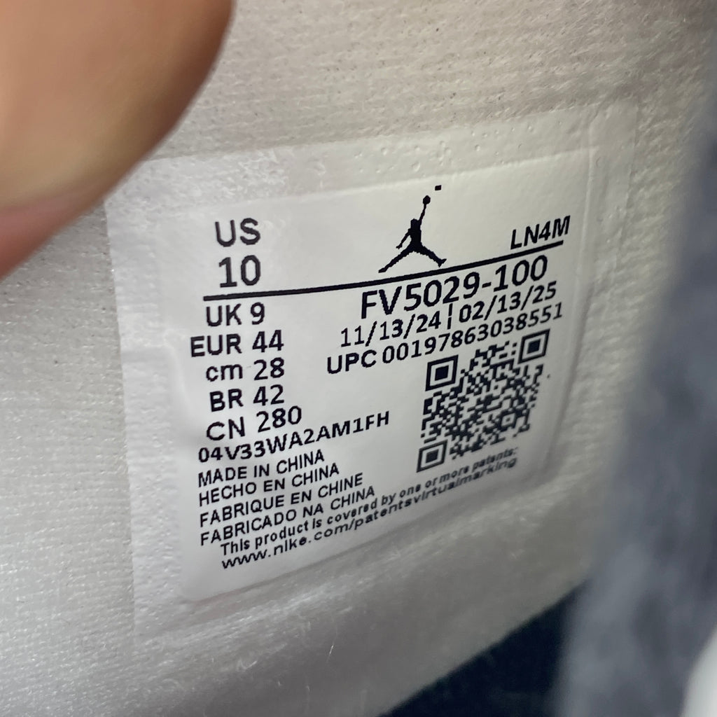 Air Jordan 4 Retro "White Cement" 2025 New Size 10