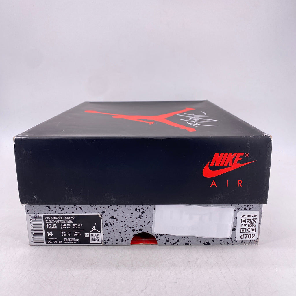 Air Jordan 4 Retro "Fire Red" 2020 New Size 12.5