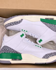Air Jordan (W) 3 Retro "Lucky Green" 2023 New Size 9.5W