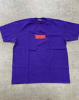 Supreme T-Shirt "RALPH STEADMAN BOX LOGO" Purple Used Size XL