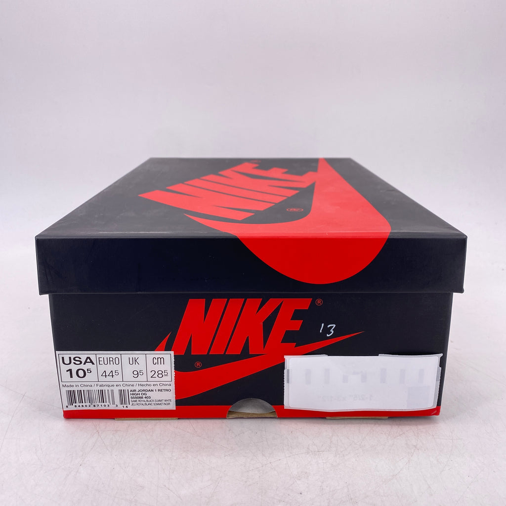 Air Jordan 1 Retro High OG "Game Royal" 2018 Used Size 10.5