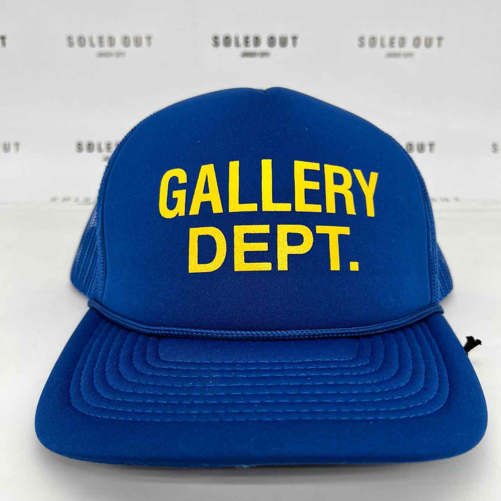 Gallery DEPT. Trucker Hat "YELLOW" New Blue Size OS