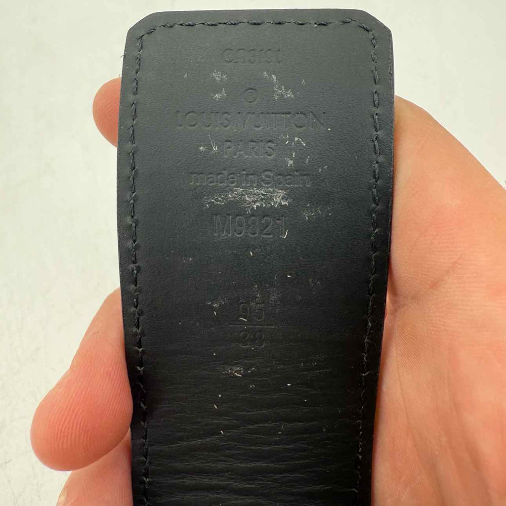 Louis Vuitton Belt "SILVER BUCKLE" Used Brown Size 38