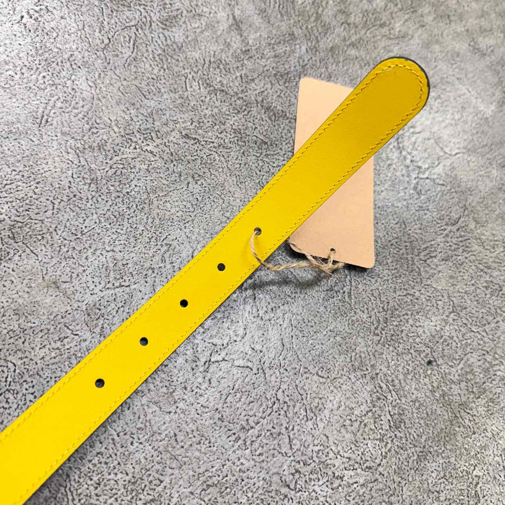 Gucci (W) Belt "POKE A DOT" New Yellow Size 34