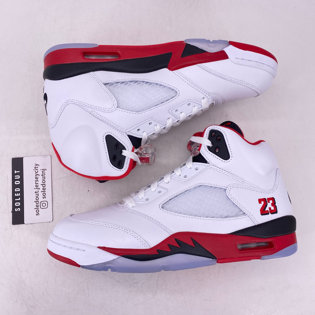 Air Jordan 5 Retro "Fire Red Black Tongue" 2025 New Size 9.5