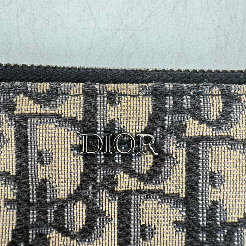 Dior Pouch "A5 TRIANGLE" Used Beige Size OS