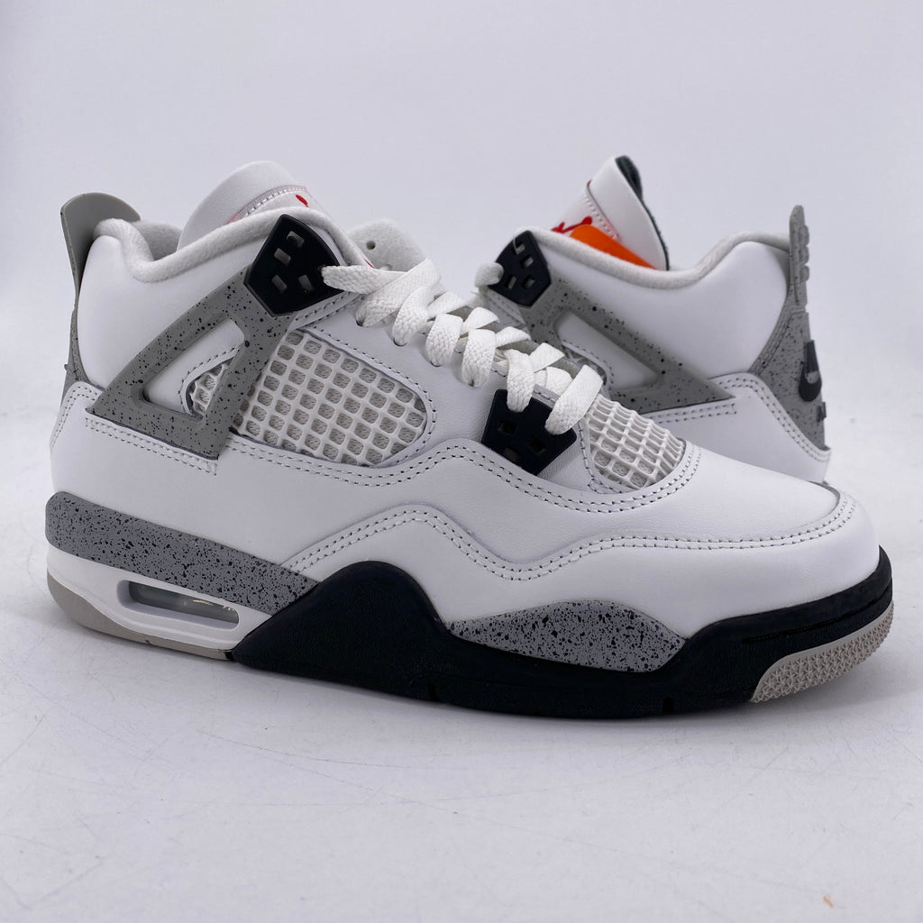 Air Jordan (GS) 4 Retro "White Cement" 2025 New Size 6.5Y