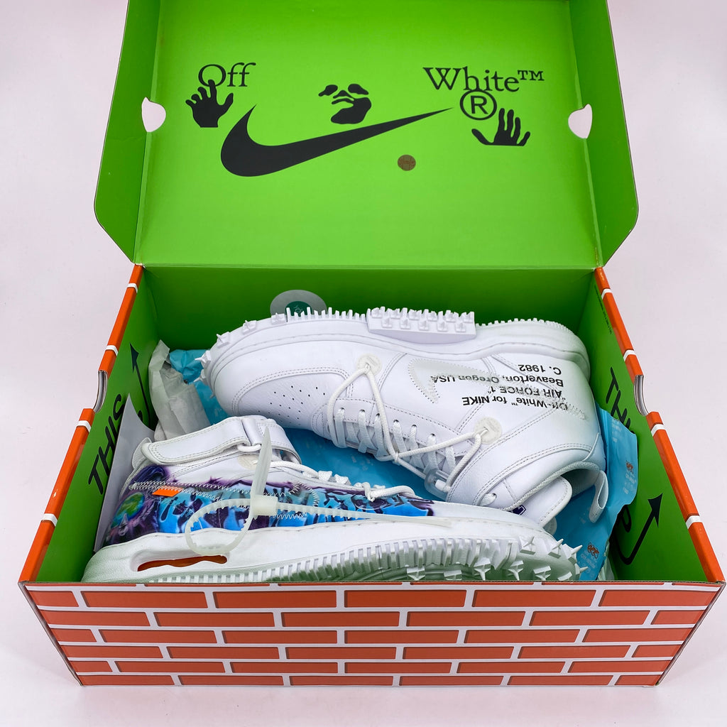 Nike Air Force 1 Mid / OW "Graffiti" 2023 New Size 12