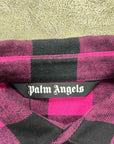 Palm Angels Button Up "PLAID" Pink Used Size 48