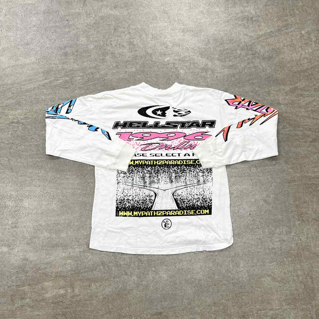 Hellstar Long Sleeve "PIXEL" Cream New Size 2XL