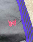 Needles Shorts "PURPLE STRIPES" Black New Size M