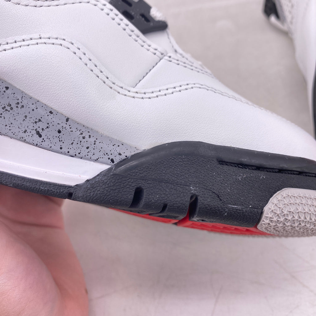 Air Jordan (GS) 4 Retro "White Cement" 2025 New Size 7Y