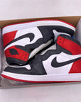 Air Jordan (W) 1 Retro High OG "Satin Black Toe" 2019 New Size 12W