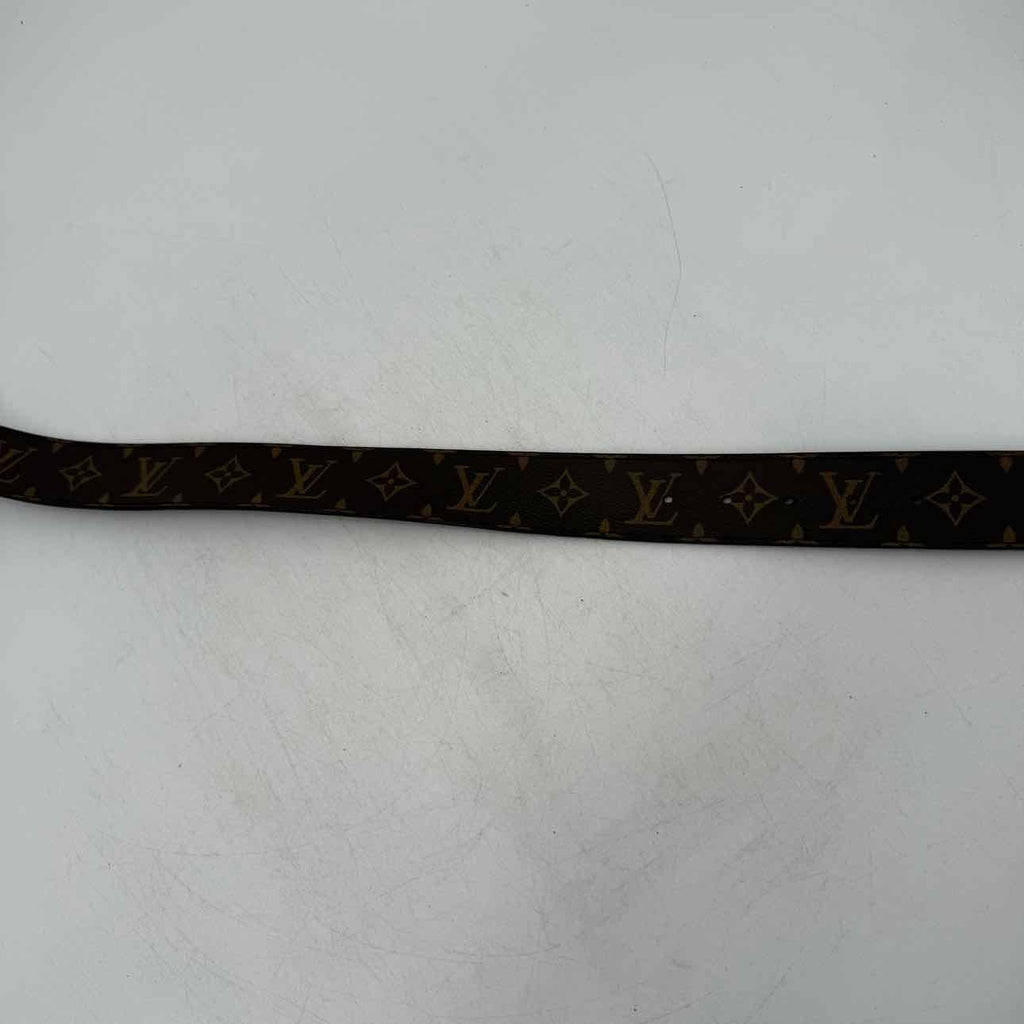 Louis Vuitton Belt "GOLD BUCKLE" Used Brown Size 38