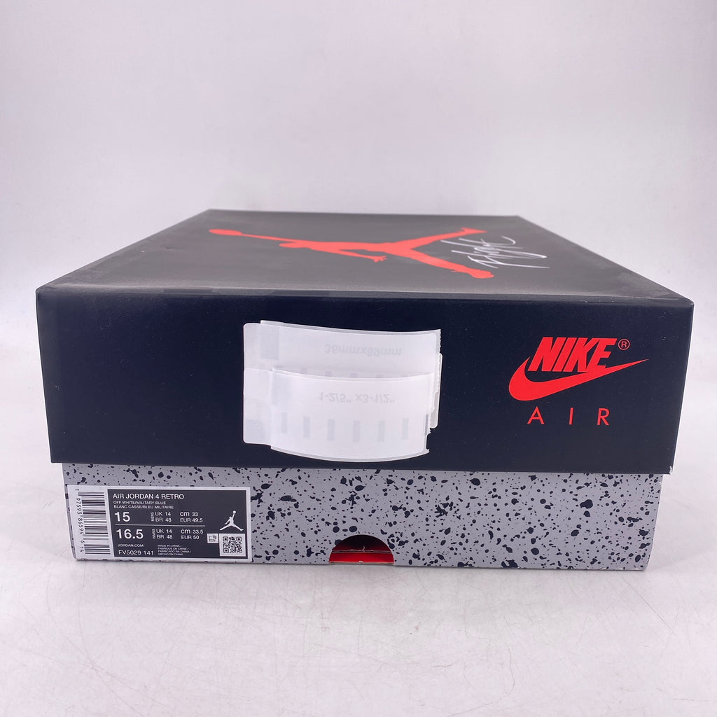 Air Jordan 4 Retro "Military Blue" 2024 New Size 15