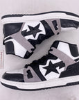 Bape Court Sta High "Black White" Used Size 9