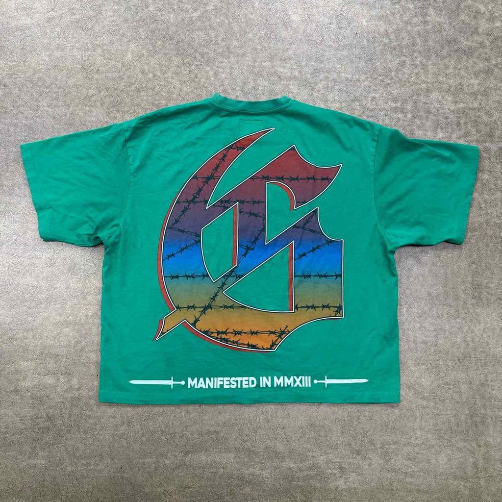 Godspeed T-Shirt "SKATE" Green Used Size XL