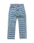 Supreme Jeans "FRAYED LOGOS" Blue New Size 30