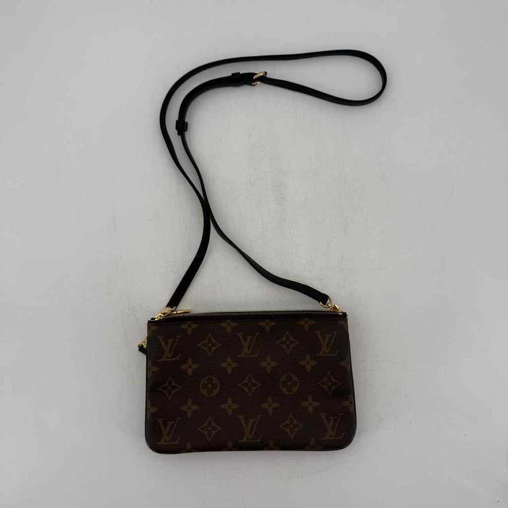 Louis Vuitton Handbag "DOUBLE ZIP POCHETTE" Used Brown