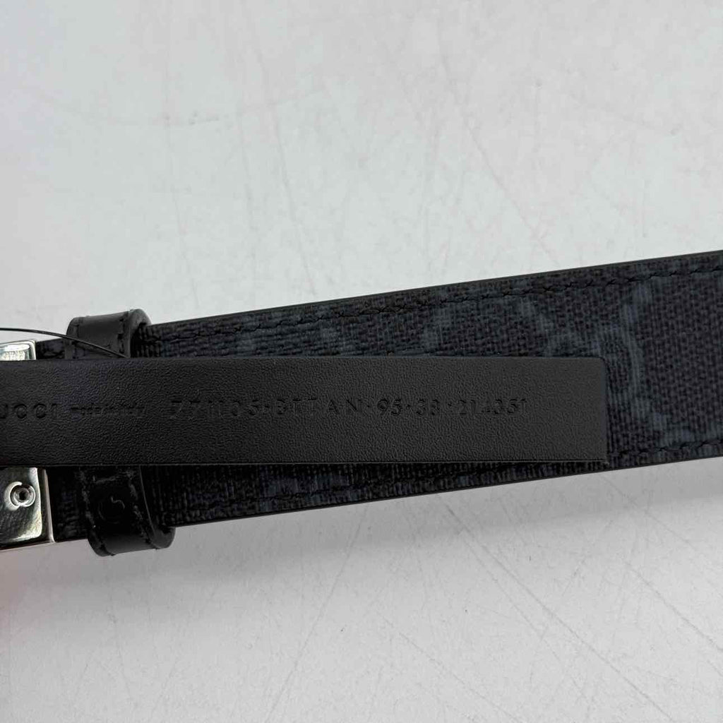 Gucci Belt "MONOGRAM" New Black Size 95