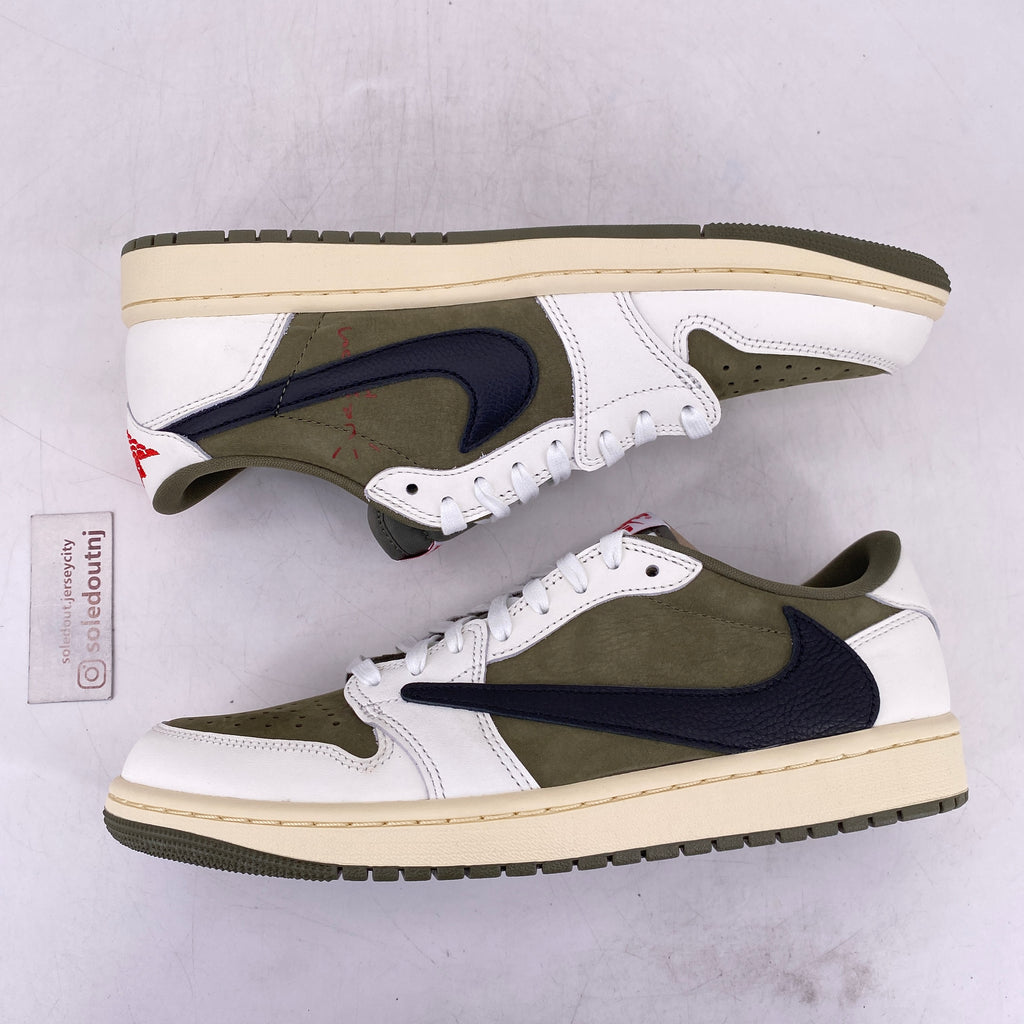 Air Jordan 1 Low OG SP "Travis Scott Medium Olive" 2024 New Size 9.5