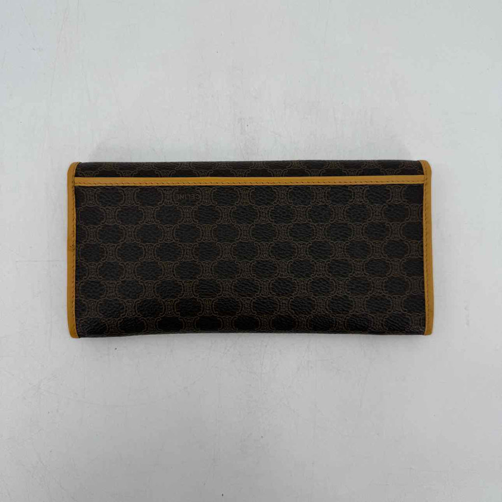 Celine Wallet "TRIOMPHE" Used Brown Size OS