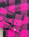 Palm Angels Button Up "PLAID" Pink Used Size 48