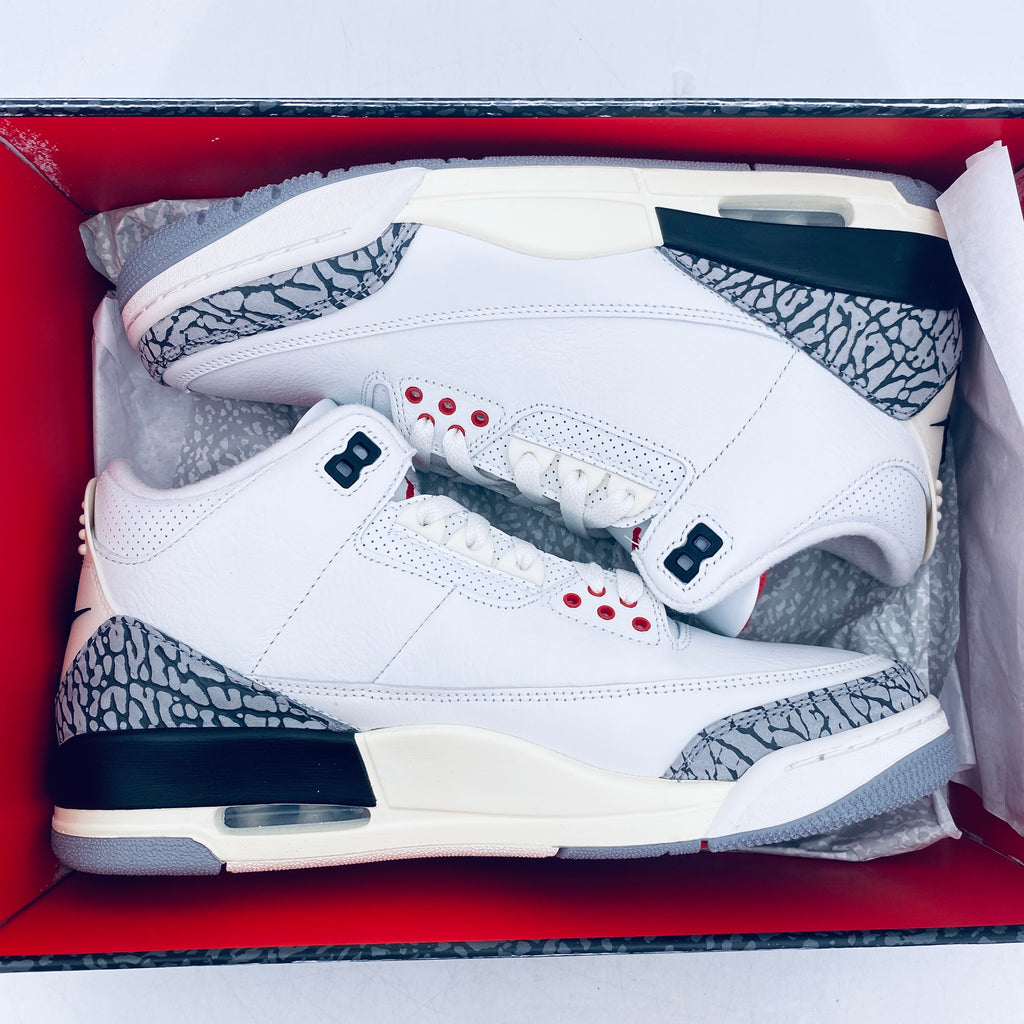 Air Jordan 3 Retro "White Cement Reimagined" 2023 New Size 9.5