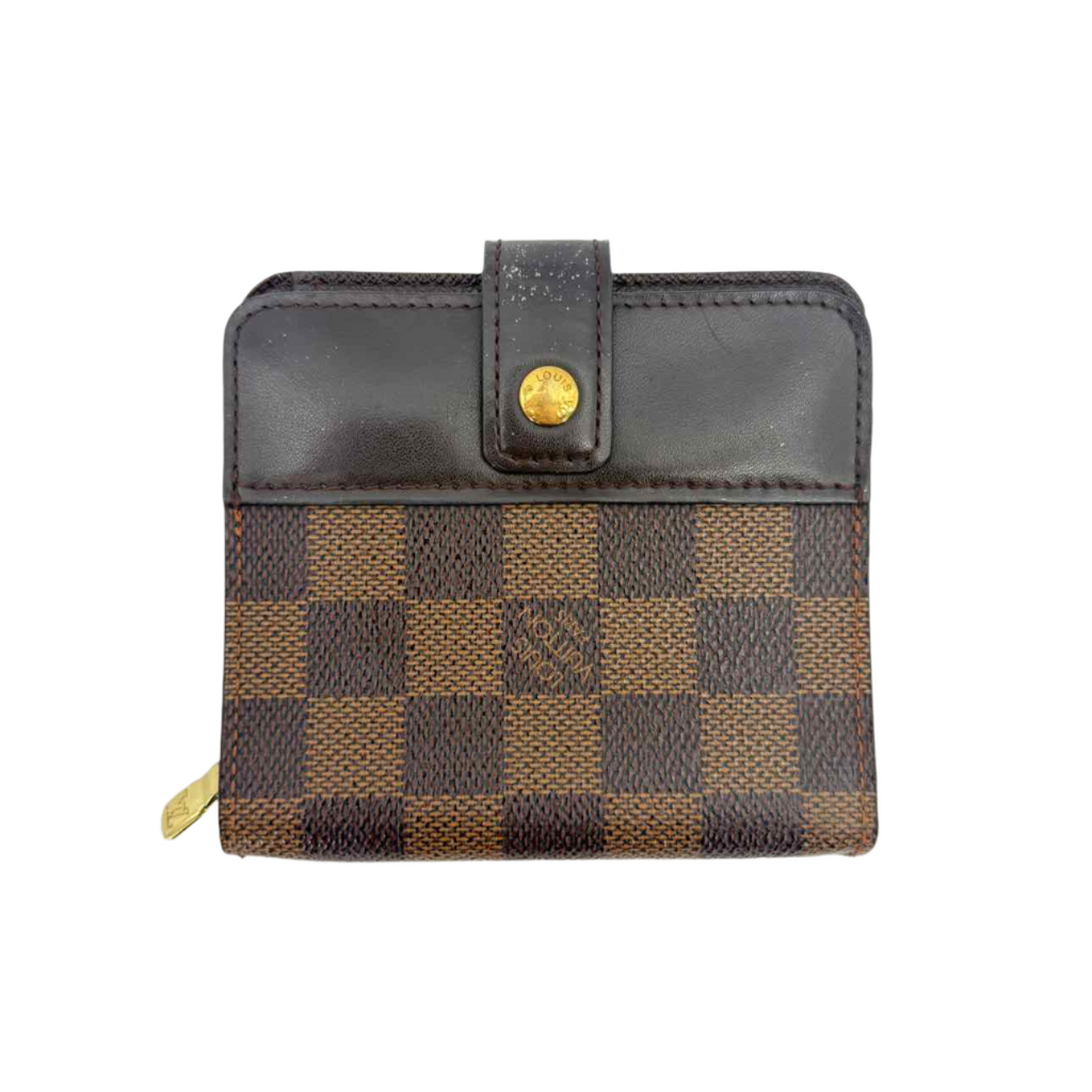 Louis Vuitton Wallet "DAMIER EBENE" Used Brown Size OS