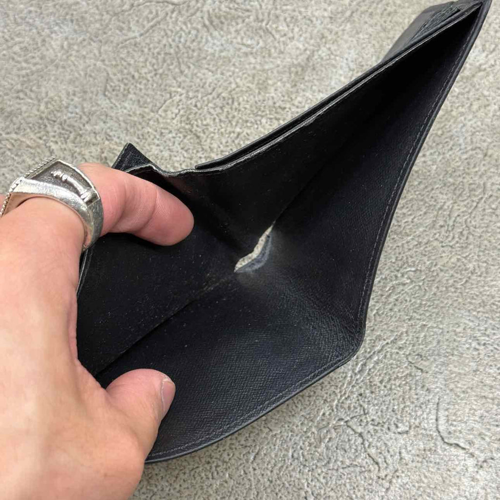 Louis Vuitton Wallet "SLENDER" Used Black Size OS