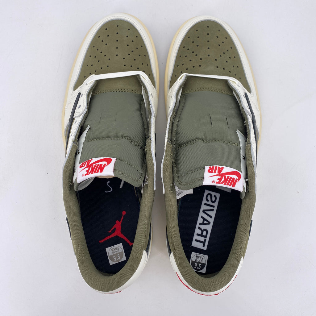Air Jordan 1 Low OG SP "Travis Scott Medium Olive" 2024 New Size 9.5
