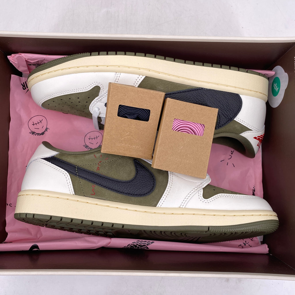 Air Jordan 1 Low OG SP "Travis Scott Medium Olive" 2024 New Size 9.5