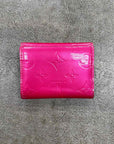 Louis Vuitton Wallet "VERNIS ELISE" Used Pink