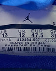 Air Jordan 18 Retro "Black Sport Royal" 2018 Used Size 13