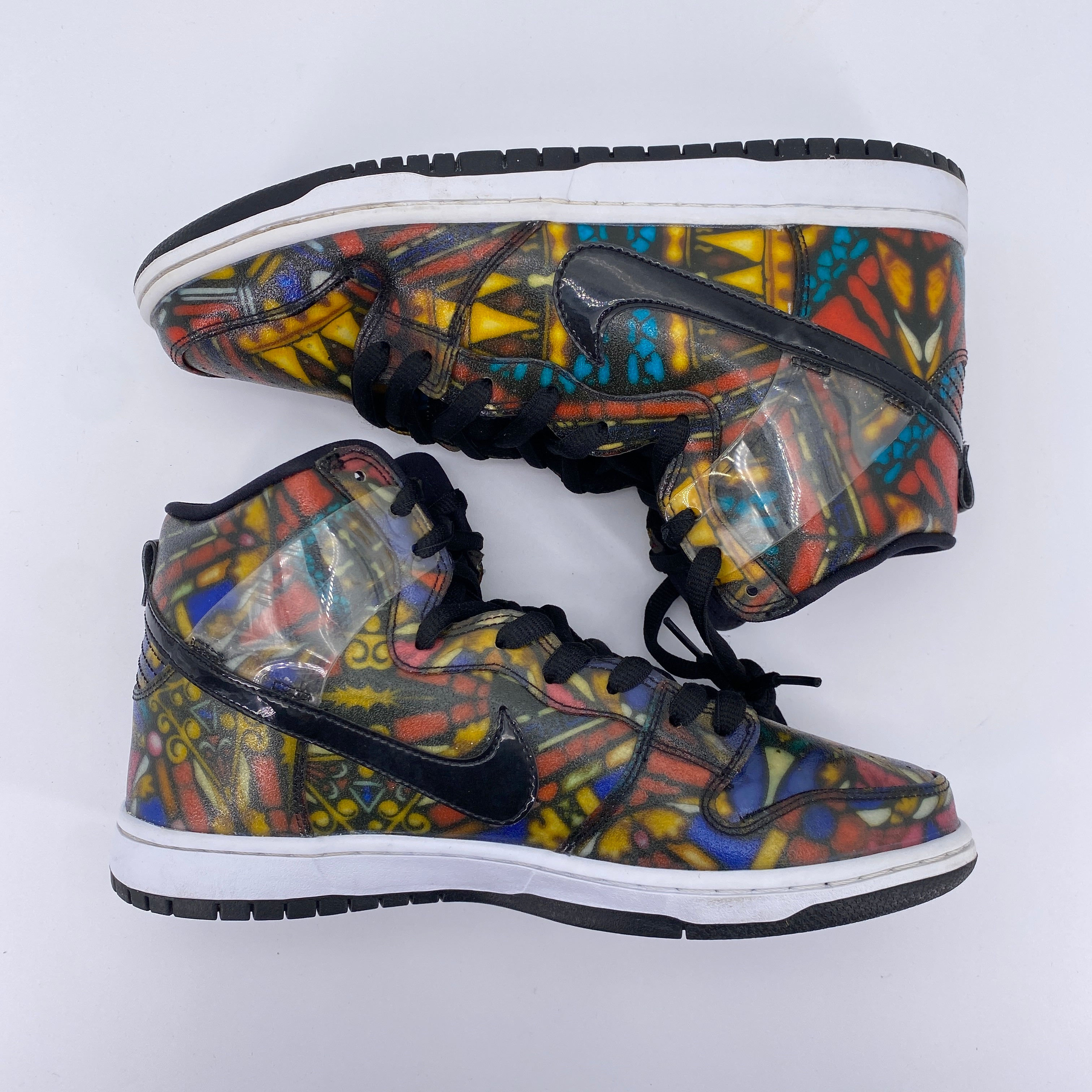 Nike SB Dunk High &quot;Stained Glass&quot; 2015 Used Size 10