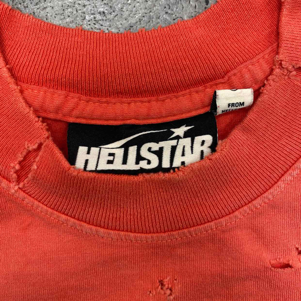Hellstar T-Shirt "CRACKED" Red New Size XL