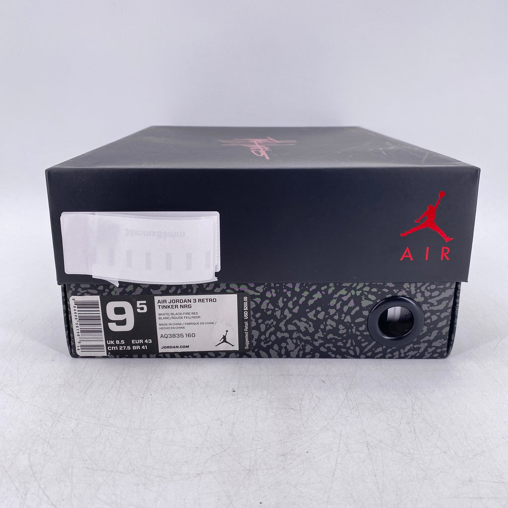 Air Jordan 3 Retro "Tinker Hatfield" 2018 New Size 9.5