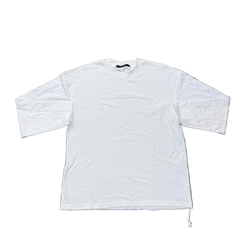 KSUBI Long Sleeve "PUFF PRINT" White New Size S